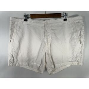 Aspesi Women's Size 56‎ White Linen Shorts